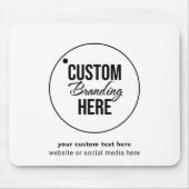 ビジネスミニマルロゴ マウスパッド (正面)