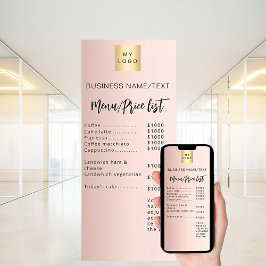 ビジネスメニュー価格表バラ金ゴールド 招待状