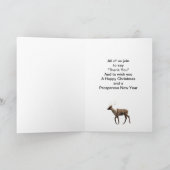 ビジネスメリークリスマスサンタウェーブ シーズンカード (内部)