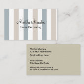 ビジネスモダンのストライプのデザインを飾ること 名刺 (正面/裏面)