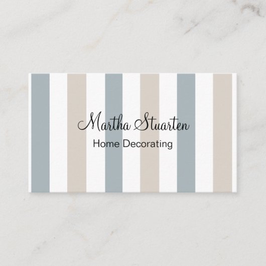 ビジネスモダンのストライプのデザインを飾ること 名刺 (正面)