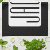 ビジネスモダンのブランド名または編集可能ブランド名 キッチンタオル (折り畳み)