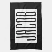 ビジネスモダンのブランド名または編集可能ブランド名 キッチンタオル (縦)