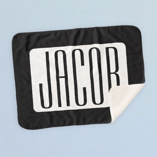 ビジネスモダンのブランド名または編集可能ブランド名 シェルパブランケット