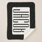 ビジネスモダンのブランド名または編集可能ブランド名 シェルパブランケット (正面)