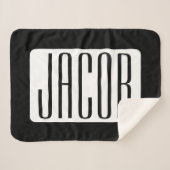 ビジネスモダンのブランド名または編集可能ブランド名 シェルパブランケット (正面(横))