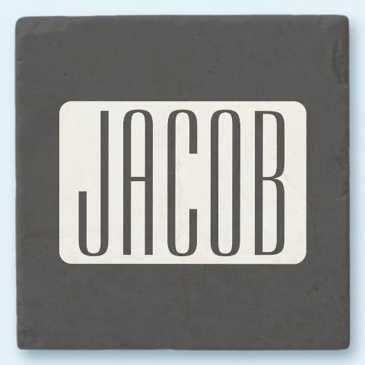 ビジネスモダンのブランド名または編集可能ブランド名 ストーンコースター