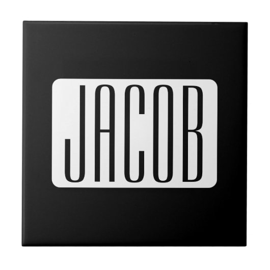 ビジネスモダンのブランド名または編集可能ブランド名 タイル (正面)