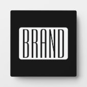 ビジネスモダンのブランド名または編集可能ブランド名 フォトプラーク (正面)