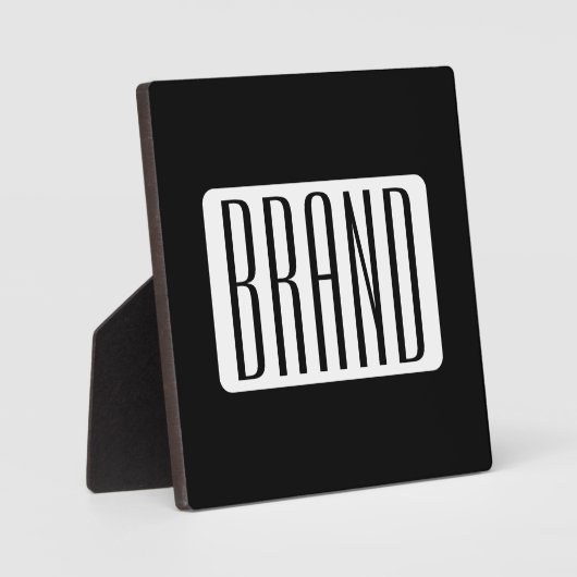 ビジネスモダンのブランド名または編集可能ブランド名 フォトプラーク (正面)