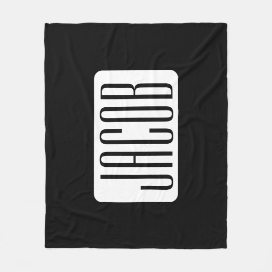 ビジネスモダンのブランド名または編集可能ブランド名 フリースブランケット (正面)