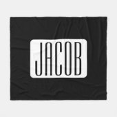 ビジネスモダンのブランド名または編集可能ブランド名 フリースブランケット (正面(横))