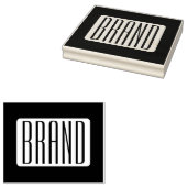 ビジネスモダンのブランド名または編集可能ブランド名 ラバースタンプ (押印)
