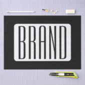 ビジネスモダンのブランド名または編集可能ブランド名 薄葉紙 (クラフト)