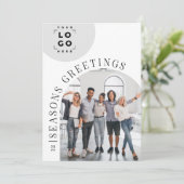 ビジネスモダンアーチフォトクリスマスホリデーカード シーズンカード (スタンド正面)