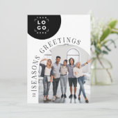 ビジネスモダンアーチフォトクリスマスホリデーカード シーズンカード (スタンド正面)