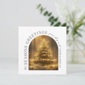 ビジネスモダンアーチフォトクリスマスホリデーカード シーズンカード (スタンド正面)