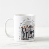 ビジネスモダンアーチフォトクリスマス コーヒーマグカップ (左)