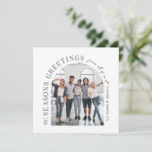 ビジネスモダンアーチフォトクリスマス シーズンカード (スタンド正面)