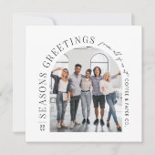 ビジネスモダンアーチフォトクリスマス シーズンカード (正面)