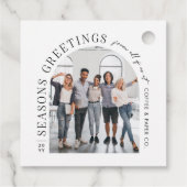 ビジネスモダンアーチフォトクリスマス フェイバータグ (裏面)