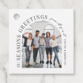 ビジネスモダンアーチフォトクリスマス フェイバータグ (正面)