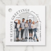 ビジネスモダンアーチフォトクリスマス フェイバータグ (正面)