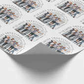 ビジネスモダンアーチフォトクリスマス ラッピングペーパー (角)