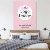 ビジネスモダンカスタマイズ可能な埃のバラ色相 キャンバスプリント (インサイチュ (寝室))