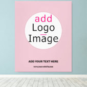 ビジネスモダンカスタマイズ可能な埃のバラ色相 キャンバスプリント (インサイチュ (ウッドフロア))