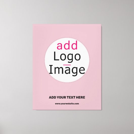 ビジネスモダンカスタマイズ可能な埃のバラ色相 キャンバスプリント (正面)