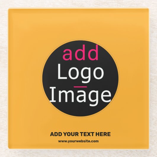 ビジネスモダンカスタムマカロニ&チーズフエ ガラスコースター (正面)