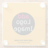 ビジネスモダンカスタムマカロニ&チーズフエ ガラスコースター (裏面)