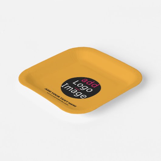 ビジネスモダンカスタムマカロニ&チーズフエ ペーパープレート (傾斜あり)