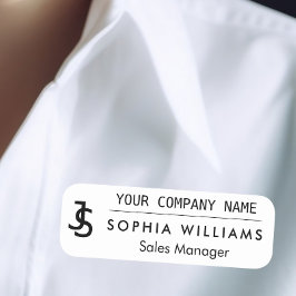 ビジネスモダンカスタム会社モノグラムのロゴ名 名札