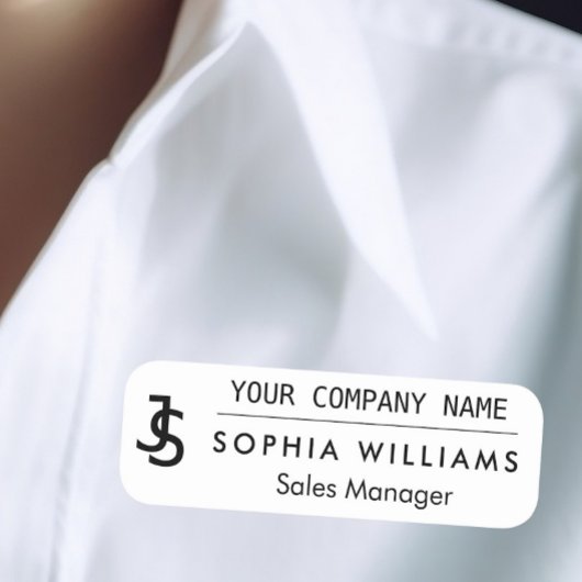 ビジネスモダンカスタム会社モノグラムのロゴ名 名札