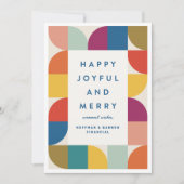 ビジネスモダンカラフルクリスマスホリデーカード シーズンカード (正面)