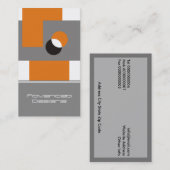 ビジネスモダンカーはっきりしたド 名刺 (正面/裏面)