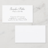 ビジネスモダンカードハンドスクリプト文字テンプレート 名刺 (正面/裏面)