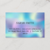 ビジネスモダンカード、エレガントオペル 名刺 (裏面)