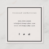 ビジネスモダンカード スクエア名刺 (裏面)