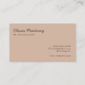 ビジネスモダンカード |ブランドの昇格（アーモンド） 名刺 (正面)