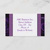 ビジネスモダンカード – プロファイルカードテンプレート 名刺 (裏面)