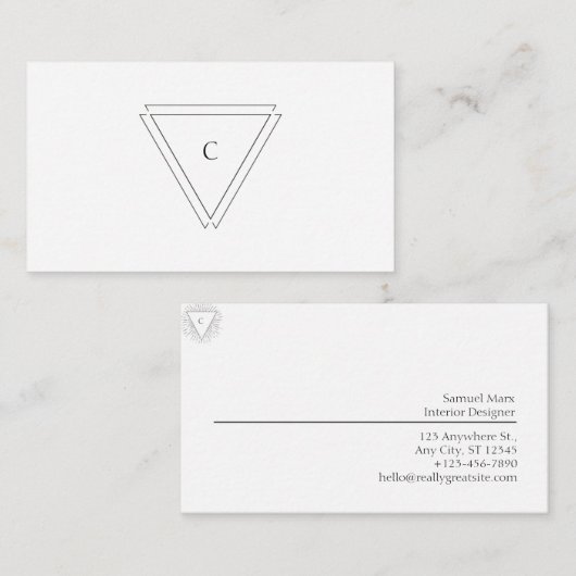 ビジネスモダンカード 名刺 (正面/裏面)