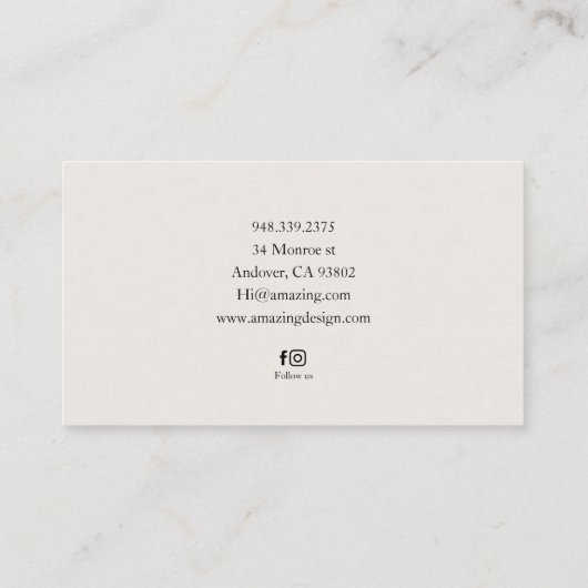 ビジネスモダンカード 名刺 (裏面)