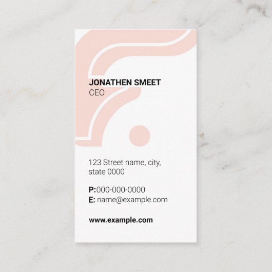 ビジネスモダンカード 名刺 (裏面)