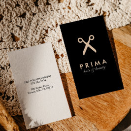 ビジネスモダンカード |美容院、髪のサロン。 名刺