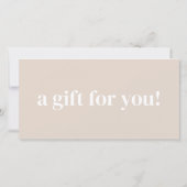 ビジネスモダンギフト券とロゴカスタム付き (裏面)