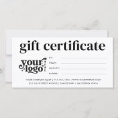 ビジネスモダンギフト券とロゴカスタム付き (正面)