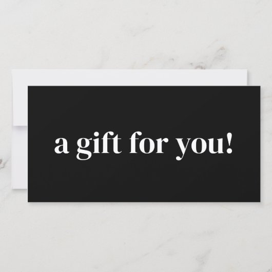 ビジネスモダンギフト券とロゴカスタム付き (裏面)